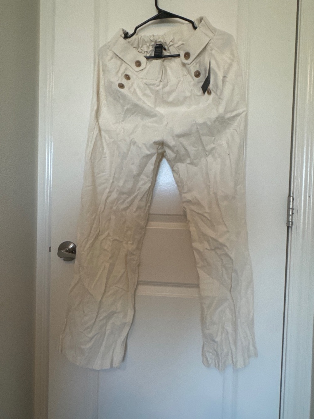 Cream Linen/Cotton pants